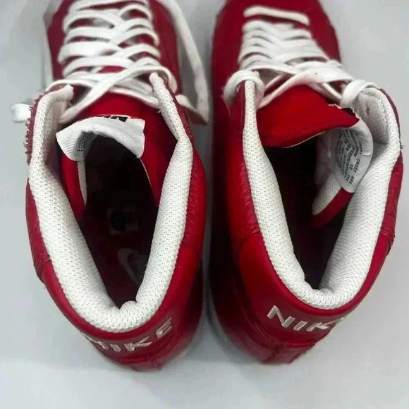 Nike Blazer Mid High Premium Game Red 2016‎ 429988-604 leather mens 9.5 - Picture 7 of 10